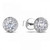 Victoria: Boucles d&#39;oreilles exquises en diamant Halo .2.75CT Diamants coupés