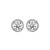 Isabella: Diamond Halo Stud Earrings .4.04ct Round Brilliant Diamonds Isabella: Diamond Halo Stud Earrings .4.04ct Round Brilliant Diamonds