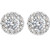 Isabella: Exquisite Halo Diamond Studs .3.50ct Natural Diamonds