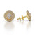 Isabella: Halo Diamond Stud Earrings .3.5ct Round Cut Diamonds