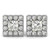 Isabella: Utsökt halo diamant studörhängen .3.20ct total vikt