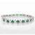 Isabella: Exquise Tennis Bracelet met Emerald &amp; Diamonds .33.25ct Natural AAA Emeralds