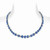 Isabella: Sri Lanka Blue Sapphire & Diamond Necklace .39.25ct Round Cut Sapphire