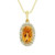 Artemis: Majestic Citrine & Diamond Pendant .20.50ct Oval Citrine