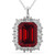 Isabella: Regal Ruby And Diamond Pendant .9.75ct Emerald