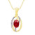 Isabella: Ruby And Diamond Pendant Necklace .2.50ct Oval Ruby