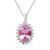 Vienna: Exquisite Kunzite & Diamond Pendant .20ct Oval Pink Kunzite