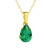Madrid: Exquisite Emerald Pendant Necklace .13ct Pear