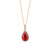 Madrid: Exquisite Ruby & Diamond Pendant .4.50ct Pear