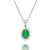 Diana: Exquisite Emerald And Diamond Pendant .8.75ct Oval Green Emerald