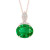 Artemis: Majestic Emerald &amp; Diamond Pendant .14.35ct Oval Green Emerald