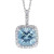 Vienna: Statement Aquamarine Pendant .16ct Cushion Cut Aquamarine