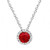 Vienna: Ruby & Diamond Pendant .2.20ct Round Cut Ruby