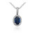 Isabella: Oval .Cut Sri Lanka Sapphire Pendant