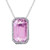 Vienna: ciondolo di kunzite tagliato a smeraldo .28ct kunzite rosa naturale