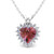 Isabella: Exquisite Sapphire Pendant Necklace .3.50ct Heart
