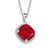 Isabella: Exquisite Ruby And Diamond Pendant .10.50ct Cushion