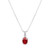 Madrid: Exquisite Ruby & Diamond Pendant Necklace .2.10ct Oval Ruby