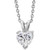 Diana: Enchanting Heart .Cut Diamond Pendant