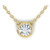 Isabella: Elegant Bezel .Set Diamond Pendant