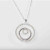 Madrid: Diamond Circle Pendant .1ct Round Natural Diamonds