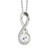Victoria: Exquisite Infinity Pendant With Rare Old Miner Diamond .2.00ct Round Cut