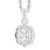 Victoria: Majestic Diamond Halo Pendant .4.50ct Oval Old Mine Cut Diamond