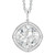 Madrid: Exquisite Solitaire Diamond Pendant .5ct Cushion Old Mine Cut Diamond