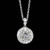 Vienna: Round Halo Diamond Pendant .1.75ct Natural Diamonds