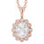 Isabella: Antique .Inspired Halo Diamond Pendant