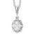 Vienna: Star Style Diamond Pendant .3.00ct Oval Old Miner Diamond