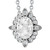 Vienna: High Jewelry Diamond Pendant .7ct Old Miner Cut Oval & Round Diamonds