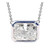 Isabella: Exquisite East .West Set Diamond Pendant
