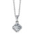 Madrid: Bezel .Set Diamond Pendant Necklace