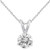 Vienna: Solitaire Diamond Pendant .1.50ct Round Cut Diamond