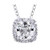 Isabella: Halo Diamond Pendant .1.7ct Cushion