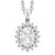 Madrid: Exquisite Star .Style Diamond Slide Pendant