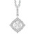 Vienna: Oval Old Miner Diamond Pendant .4.00ct Center Stone