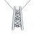 Diana: Exquisite Three .Stone Diamond Ladder Pendant