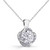 Paris: Exquisite Round Cut Diamond Pendant Necklace .2.60ct Natural Diamond