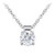 Madrid: Pendant de diamant solitaire exquis .1.50 CTC Diamond rond
