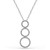 Viena: Triple Diamond Circle Pinging .8CT Diamantes brilhantes redondos