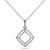 Victoria: Shadow Box Pendant Necklace .5.50ct Round Brilliant Diamonds