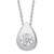 Isabella: Exquisite Diamond Pendant Necklace .2.00ct Round Tear Drop Diamond