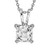 Madrid: Utsökt Solitaire Diamond Pendant .1.00ct Asscher Cut Diamond
