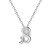 Vienna: Diamond Initial 'S' Pendant .0.75ct Natural Diamond