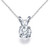 Isabella: Solitaire Diamond Pendant Necklace .1.00ct Round Brilliant Diamond