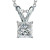 Isabella: Princess Cut Diamond Pendant .1.00ct Solitaire Diamond