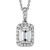 Diana: colar de pingente requintado com diamantes de esmeralda e redonda .1.50CT Peso total