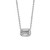 Diana: Exquisite Solitaire Diamond Pendant .1.25ct Emerald Cut Diamond